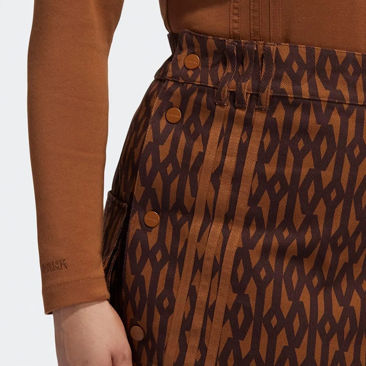 Юбка adidas, цвет Wild Brown — фото 4