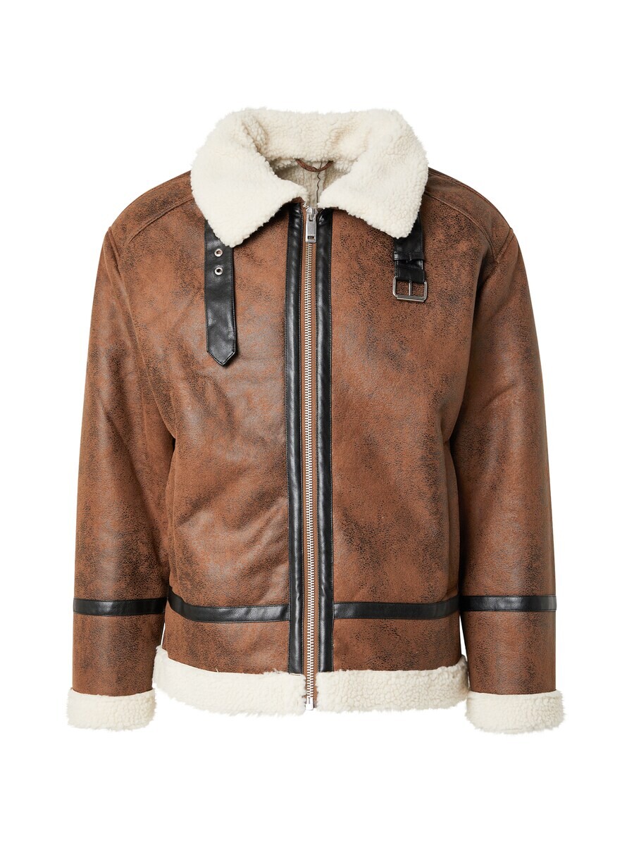 

Кожаная куртка Lindbergh Between-Season Jacket, коричневый