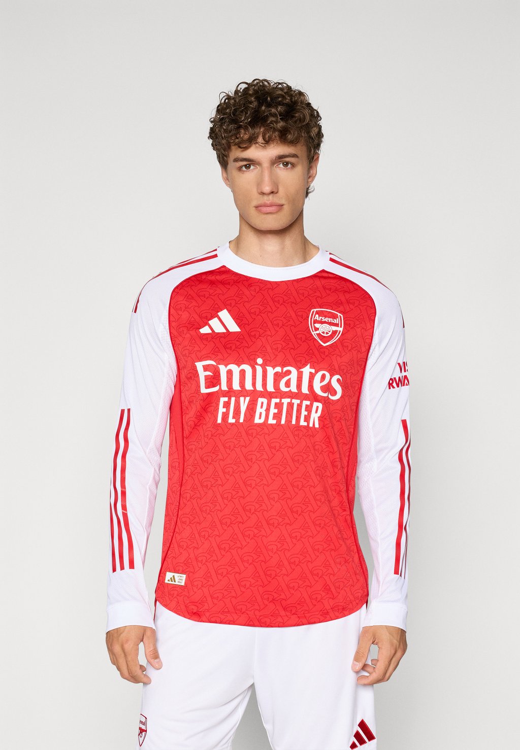 

Лонгслив ARSENAL FC 25/26 HOME AUTHENTIC JERSEY LONGSLEEVE - Club wear Adidas Performance, красный