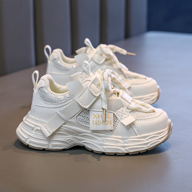 Kung Fu Partners детские кроссовки Low Top с абразивостойкой, дышащей, легкой и амортизирующей подошвой GONGFUHUOBAN, бежевый — фото 4