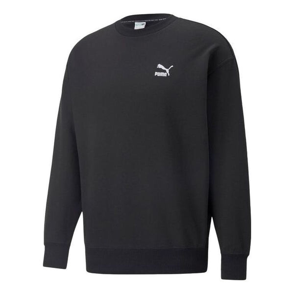 

Свитер classics relaxed crewneck sweatshirt 'black' Puma, черный