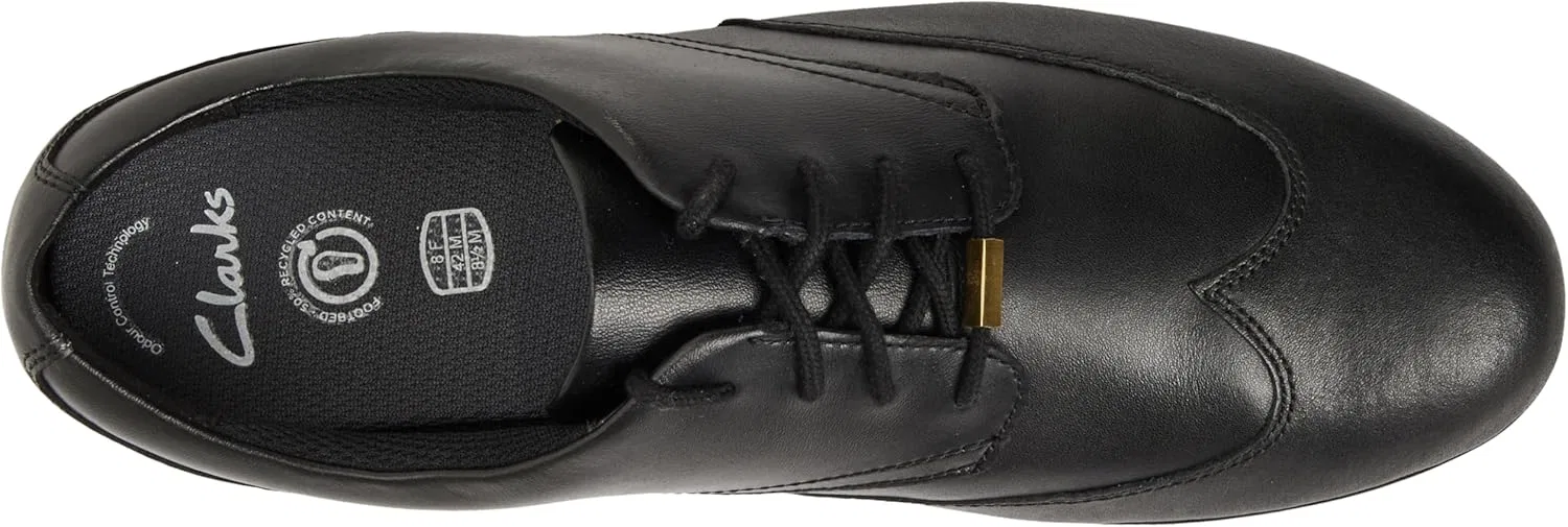 Туфли Clarks Originals Unisex Finja Wing Y. Shoe, 2-Black (Black Leather) — фото 3