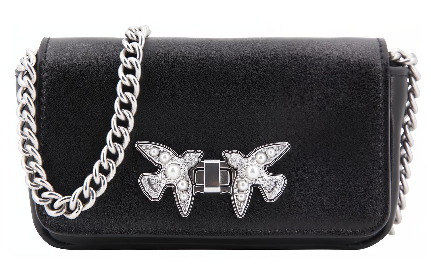 

PINKO Кожаная сумка через плечо Regular Women's Black