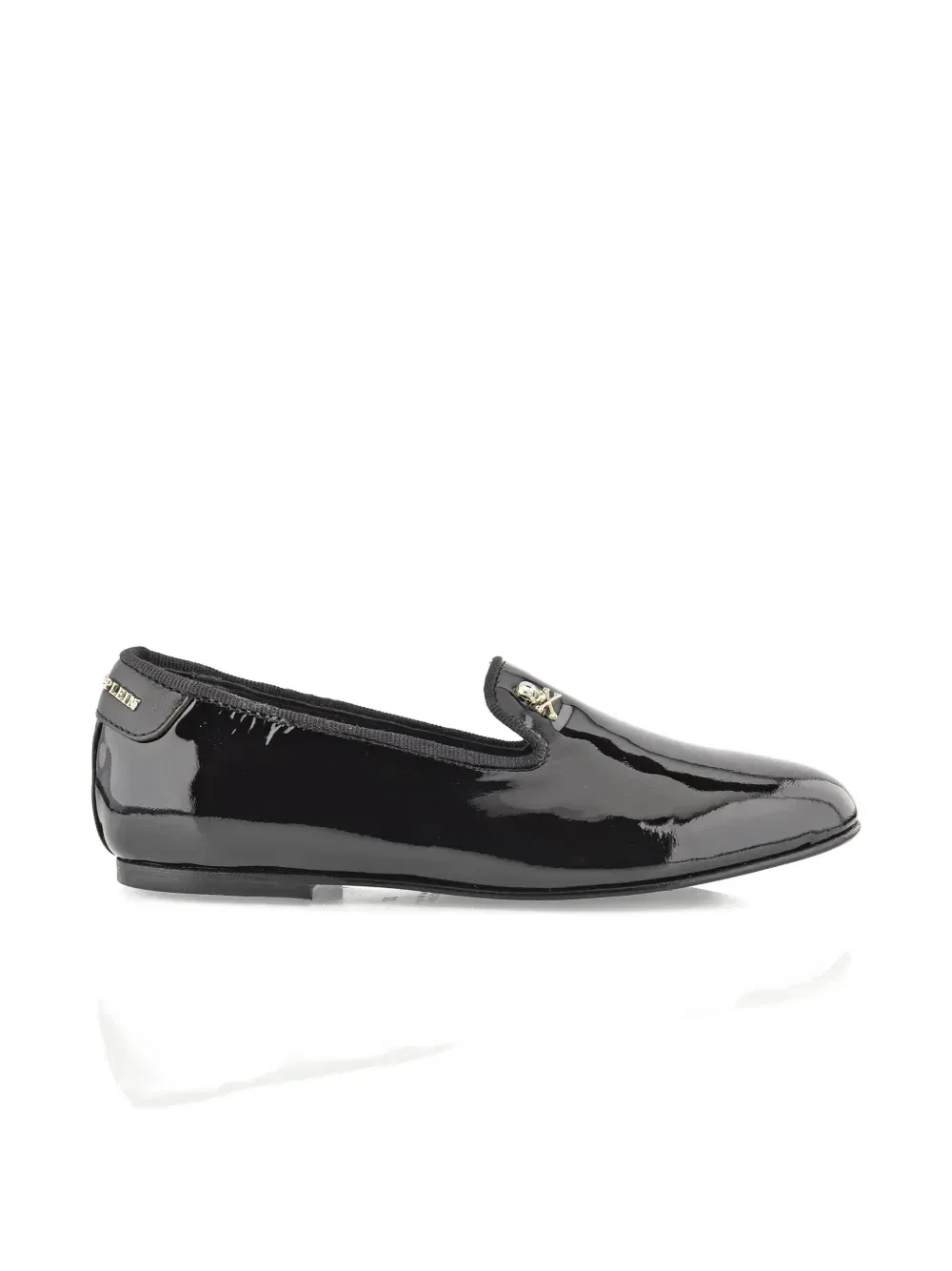 Лоферы Skull patent Philipp Plein Junior, черный — фото 2