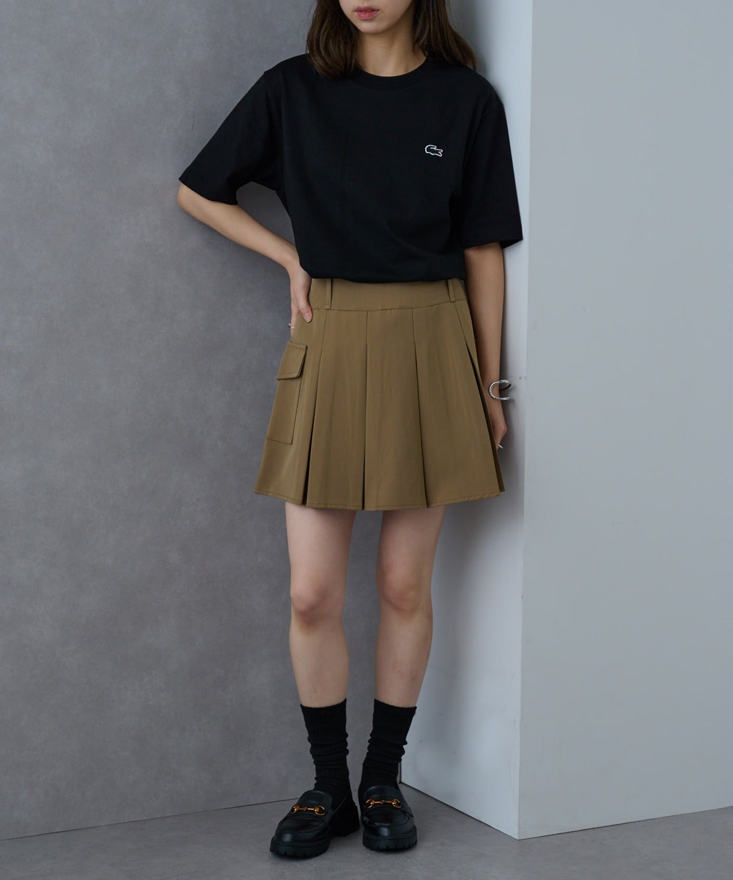 Футболка Lacoste One-point, Черная — фото 4