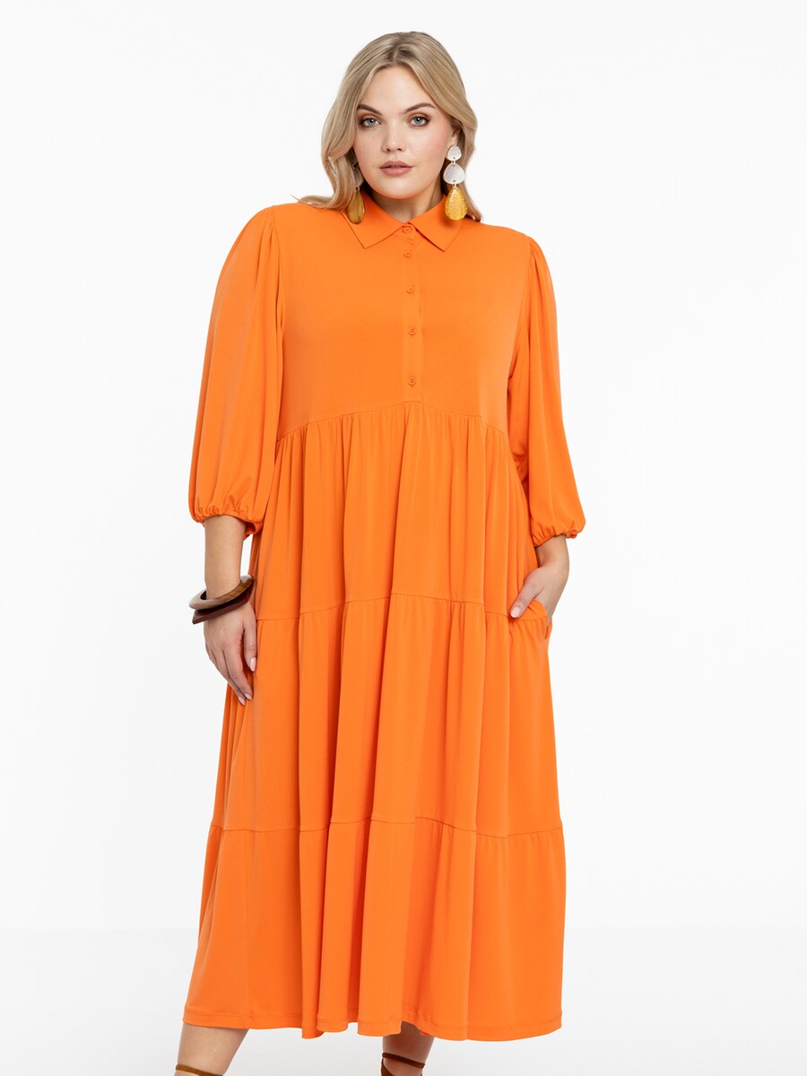 

Платье рубашка YOEK Shirt Dress, оранжевый