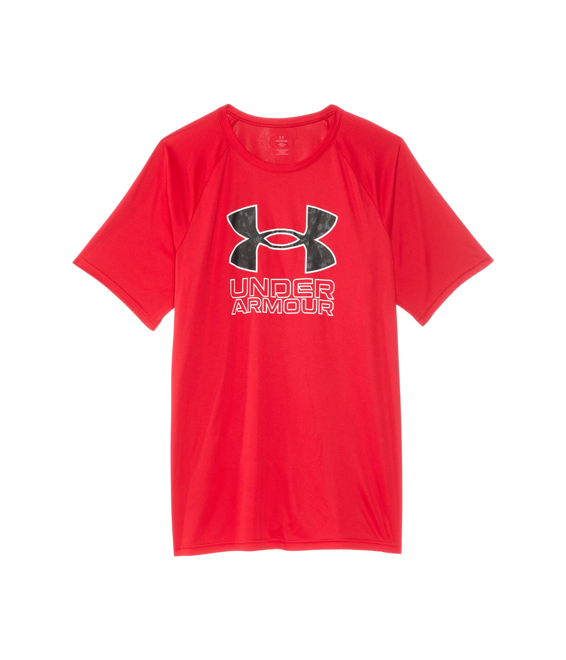 

Футболка Under Armour Kids Tech Hybrid Print Short, цвет Red/White