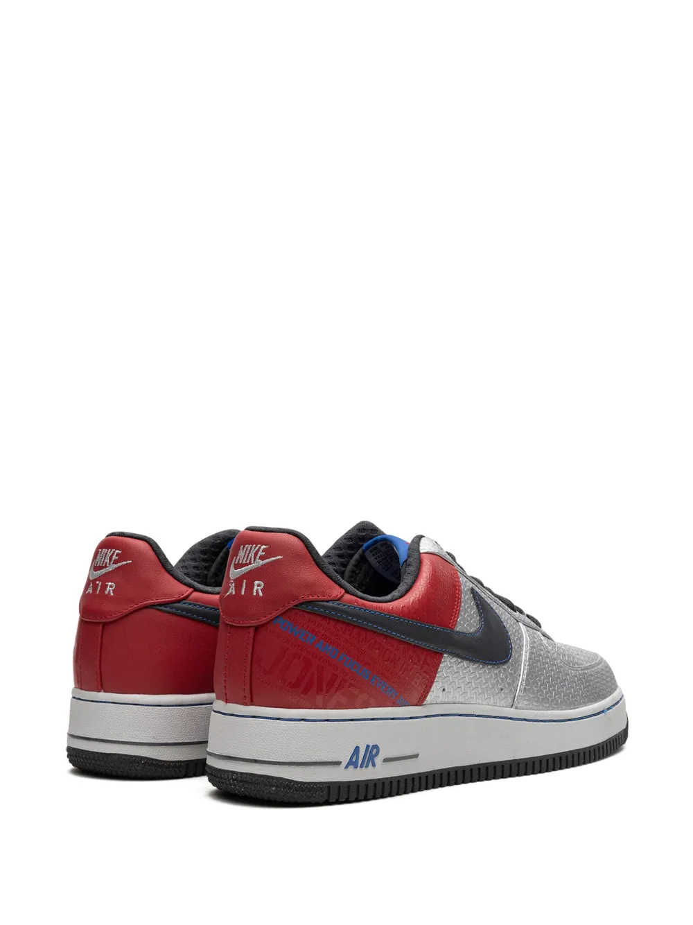 Кроссовки Air Force 1 PRM '07 JONES Nike, серебряный — фото 3