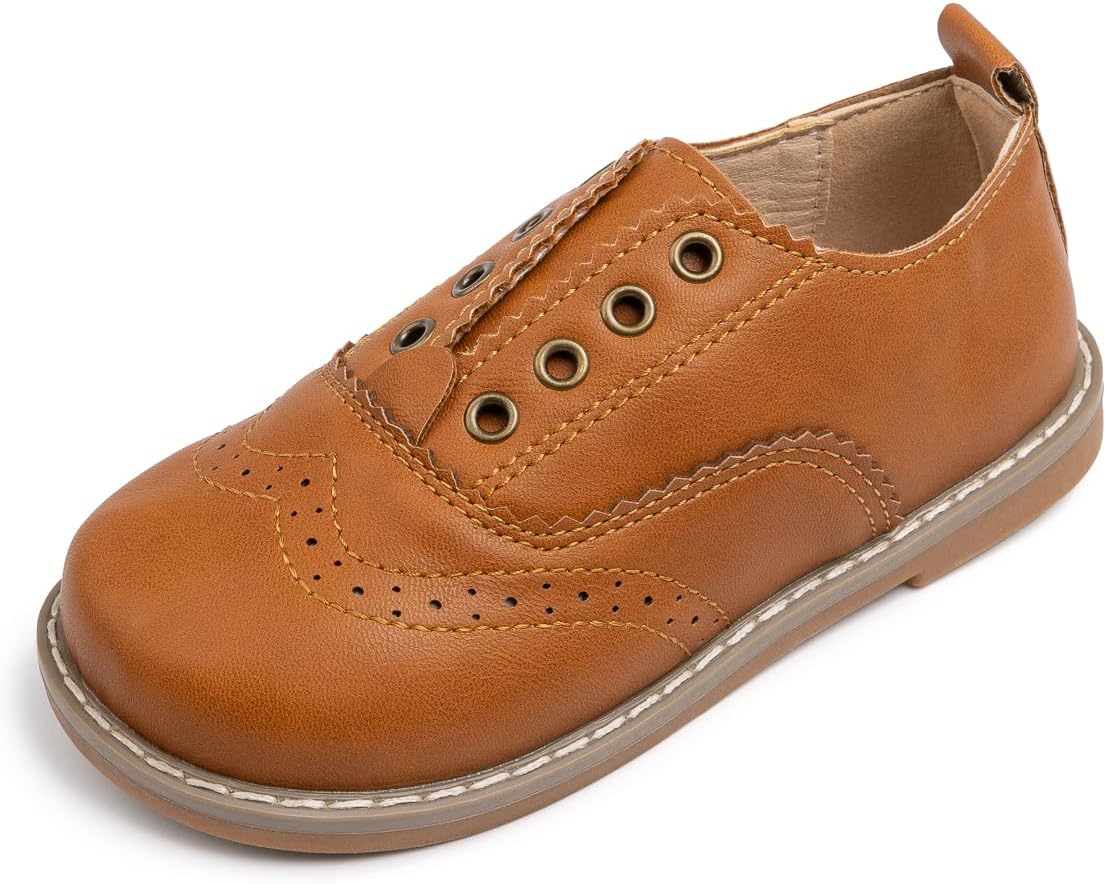 

Детские туфли Meckior для мальчиков и девочек, черные, для маленьких детей, оксфорды, свадебные и церковные туфли, из ПУ кожи, на шнуровке, для школьной формы, лоферы, плоская подошва