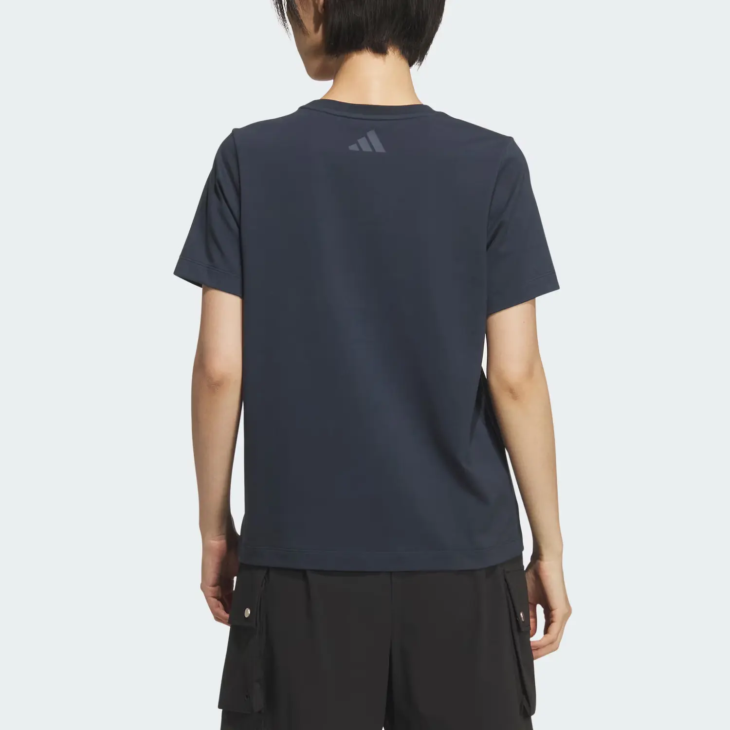Футболка MUST HAVES SS25 женская Adidas, синий/серебристый — фото 3