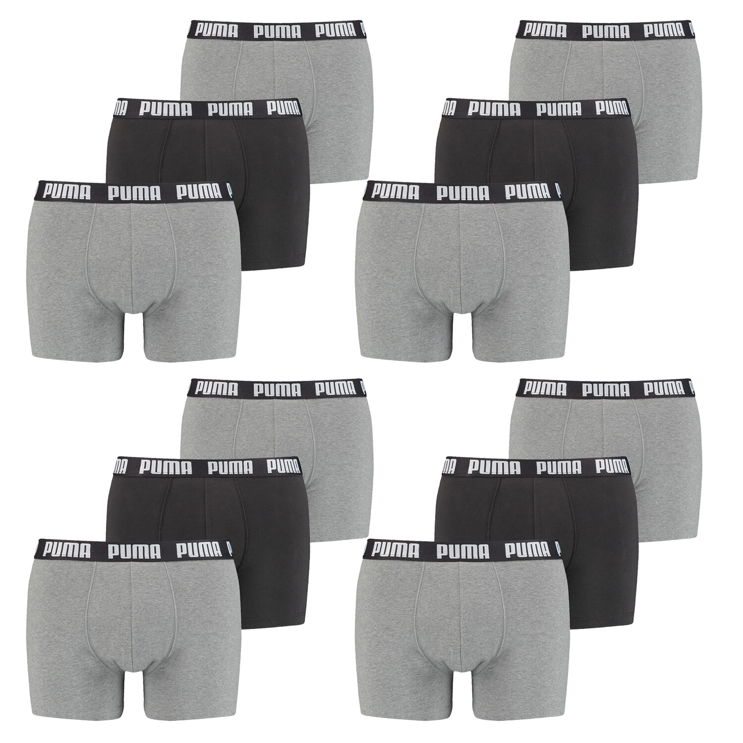 

Боксеры Puma Boxershorts PUMA EVERYDAY BOXER 12P, цвет 004 - Grey Combo