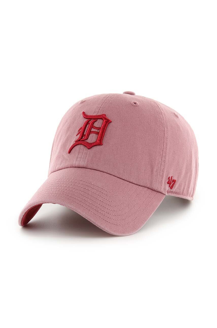 

Хлопковая бейсболка MLB Detroit Tigers 47 brand, розовый
