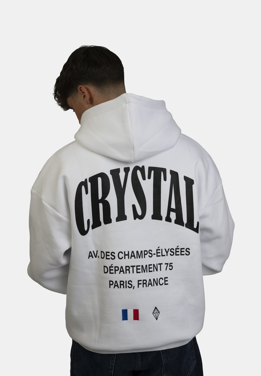 

Толстовка с капюшоном CRYSTAL PARIS CRYSTAL PARIS, белый