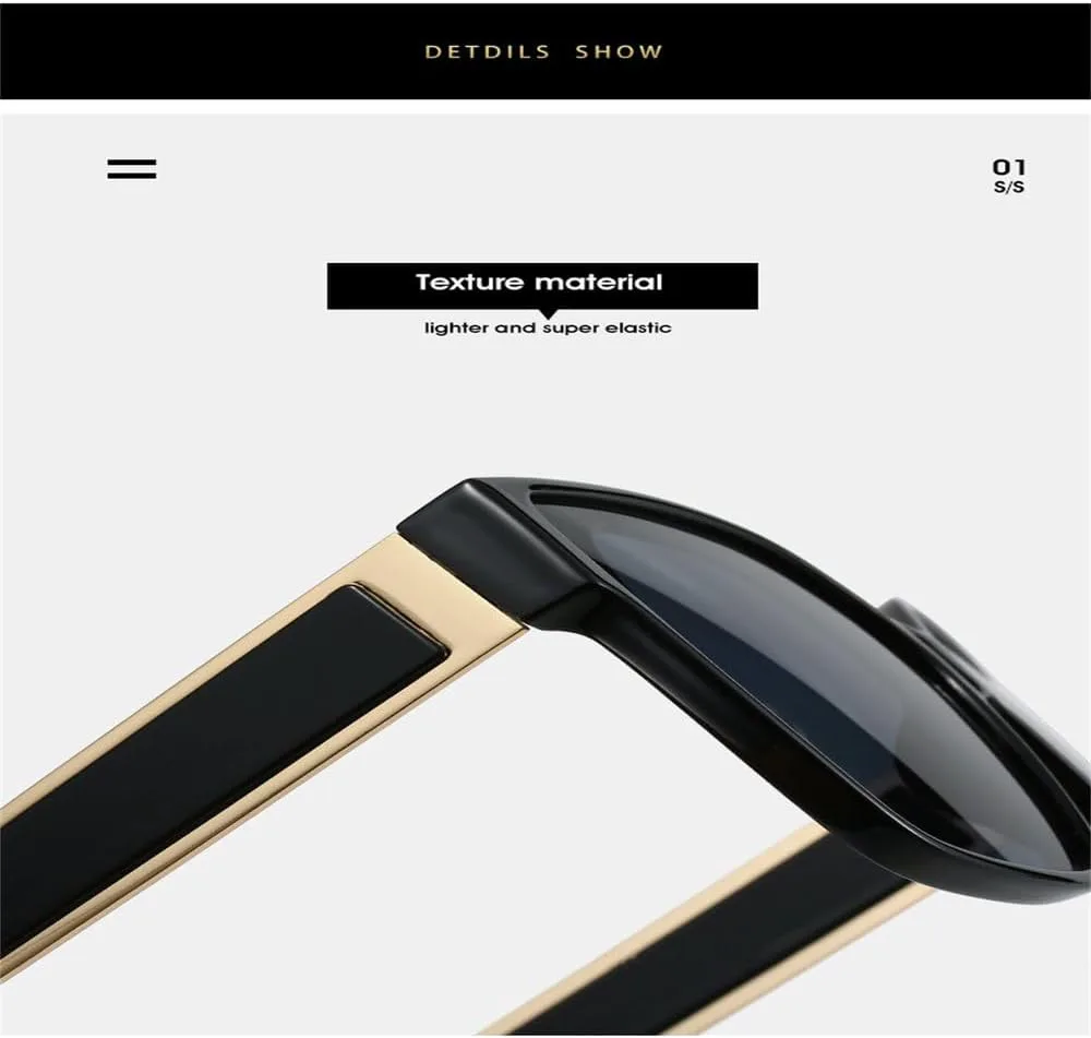 

Ретро-солнцезащитные очки с градиентом в конфетных тонах для женщин, контрастная оправа для мужчин, модные, с защитой от УФ-излучения UV400 KTUCN, Beige Brown Blue