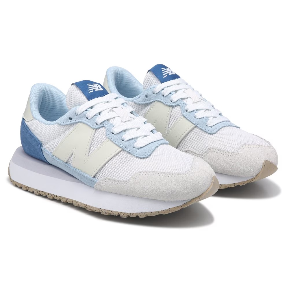 237 ретро-кроссовки New Balance, white/blue