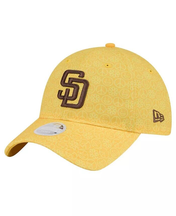 

Женская золотая бейсболка San Diego Padres Don't Worry 9TWENTY Adjustable Hat New Era