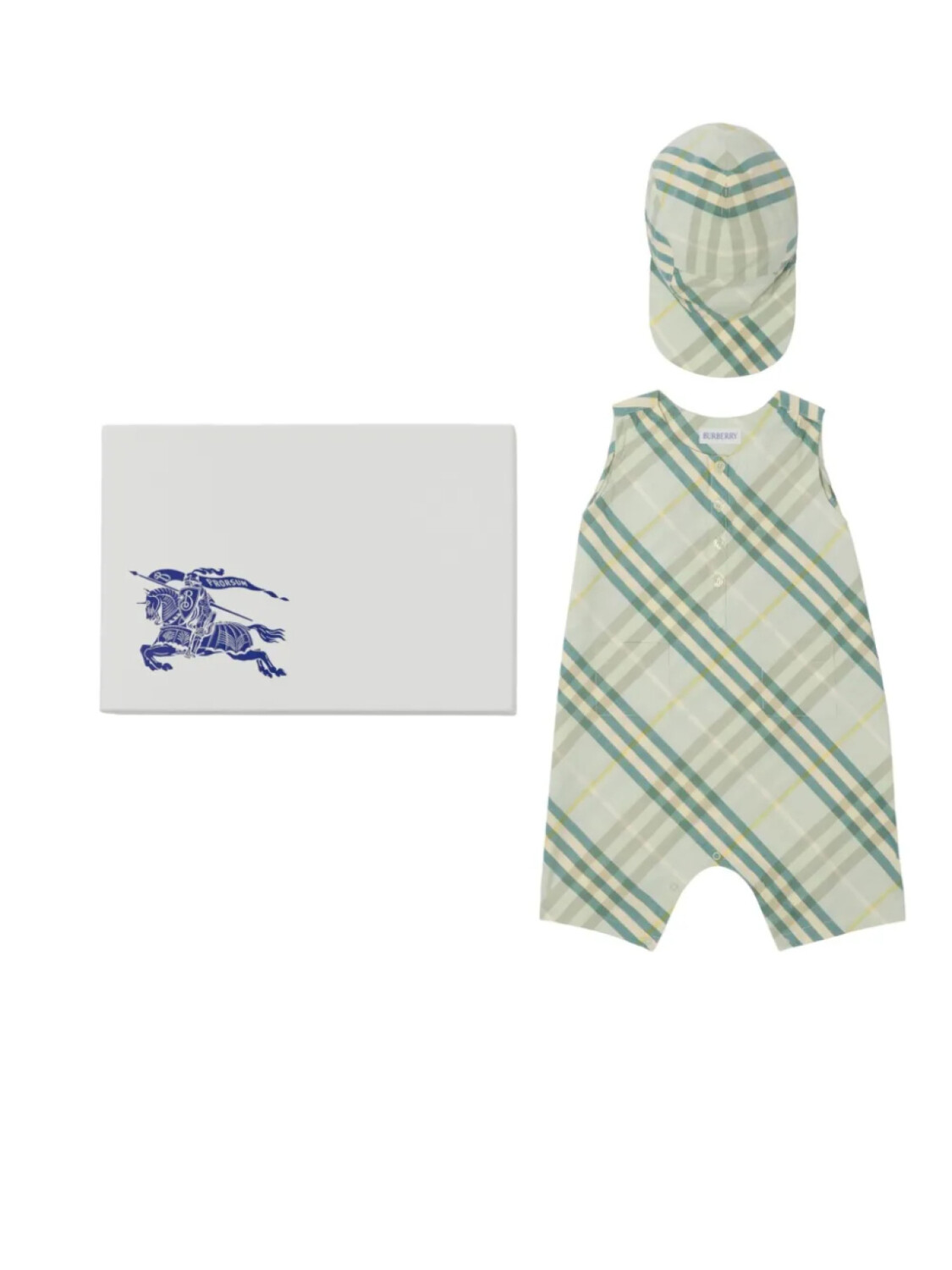 

Burberry Kids Check комплект для малышей, зеленый
