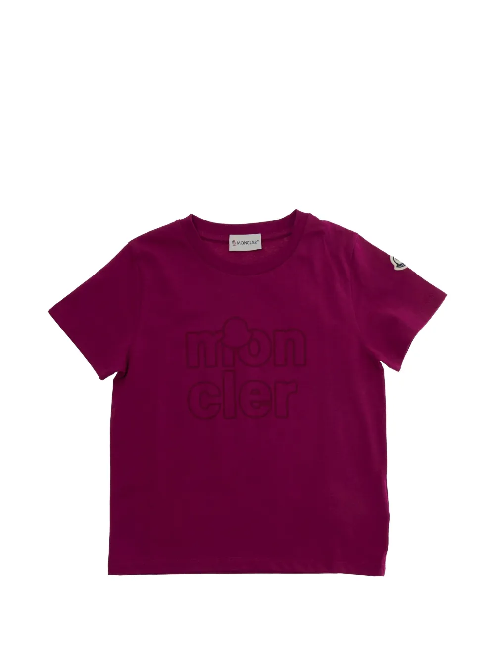 

Футболка с логотипом Moncler Enfant, фиолетовый
