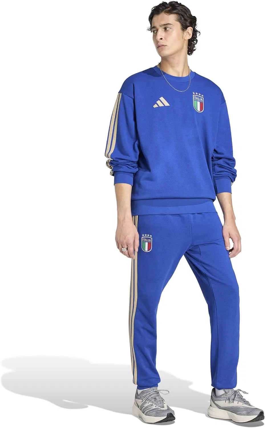Мужская толстовка adidas Alphaskin Crew Sweat производства Италии — фото 2