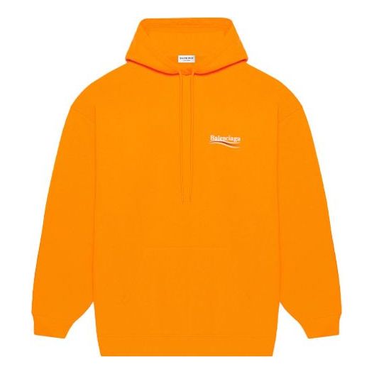 

Свитер fw21 logo hoodie orange Balenciaga, оранжевый