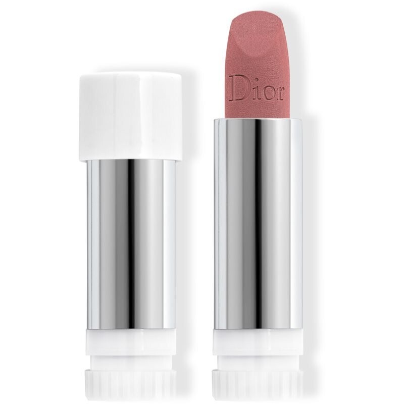 

Dior, Rouge Dior, The Refill, стойкий запасной картридж для губной помады, оттенок 100 Nude Look Velvet, 3,5 г