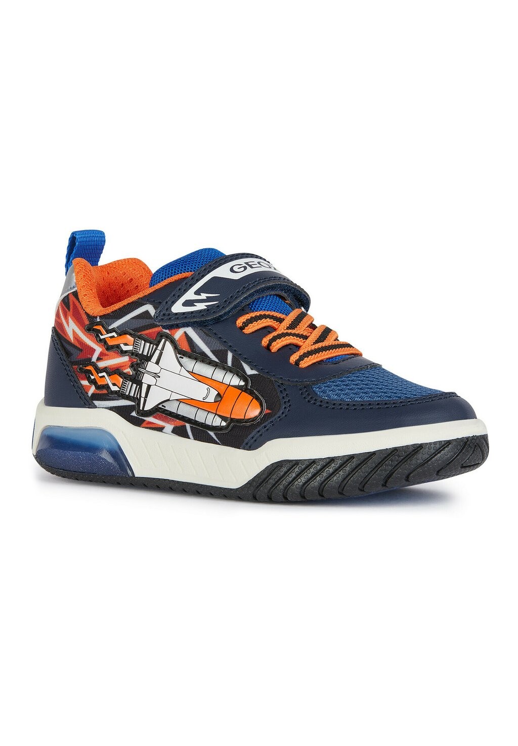 

Кроссовки низкие INEK Geox, цвет navy orange