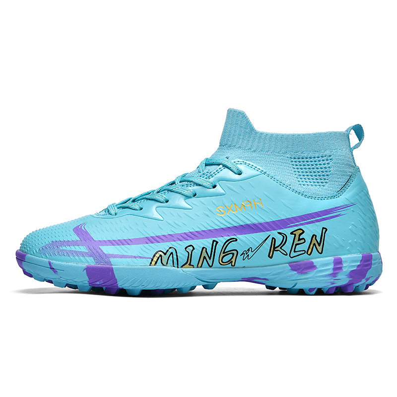 Футбольные бутсы TF Turf Cushioning, износостойкие, легкие, унисекс, Aqua Binary, Aqua