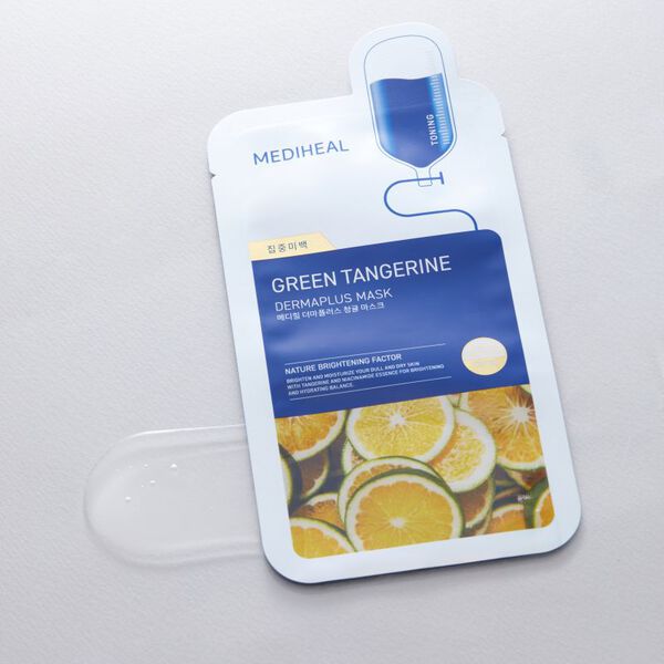 Эссенция Mediheal — Осветляющая для лица, Dermaplus green tangerine, 22 мл — фото 4