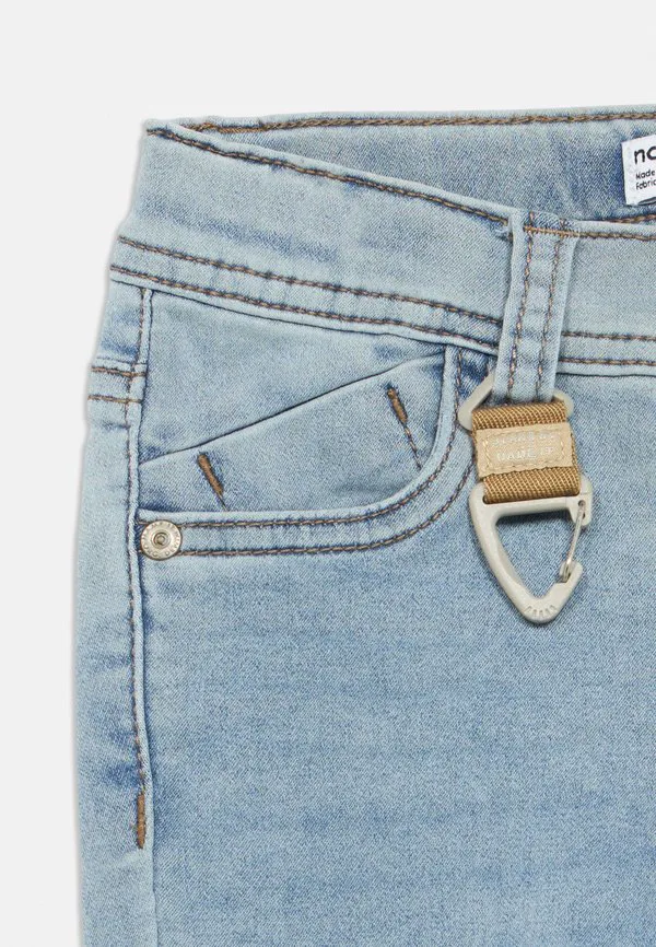 Джинсы зауженного кроя Name It, Light-Blue Denim — фото 4
