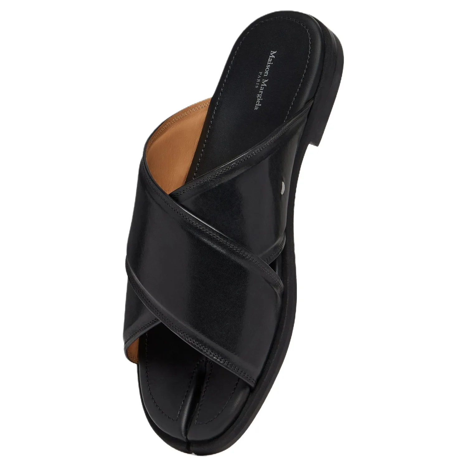 Maison Margiela Tabi Rubber Slide Slippers Men's Black — фото 4
