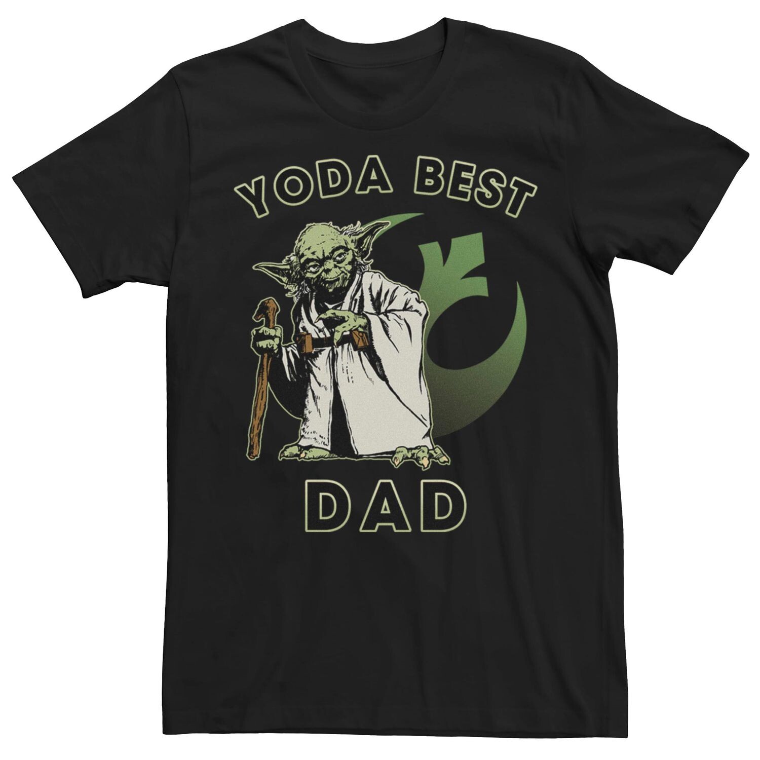 

Мужская футболка с рисунком «Звездные войны Yoda Best Dad Dad» Licensed Character