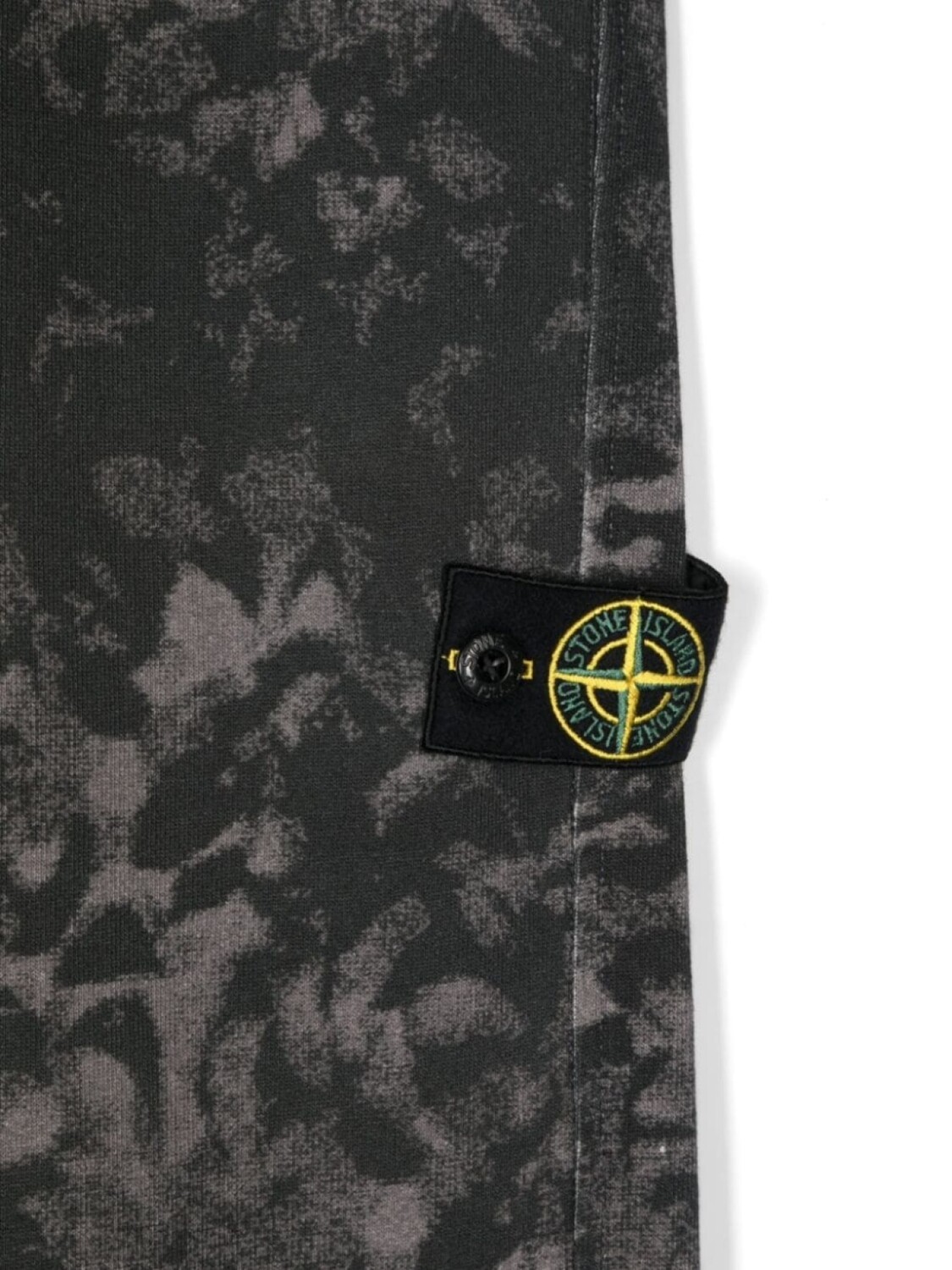 Stone Island Junior спортивные брюки с нашивкой Compass, черный — фото 3