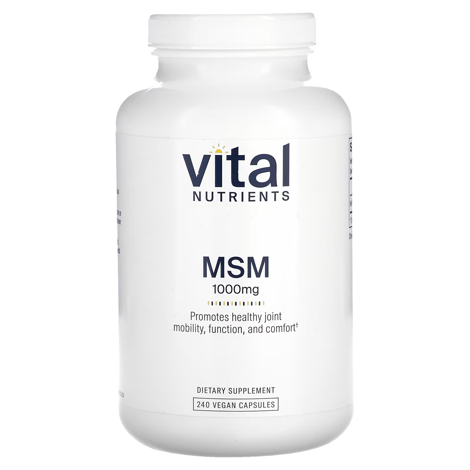 

МСМ Vital Nutrients 1000 мг, 240 капсул