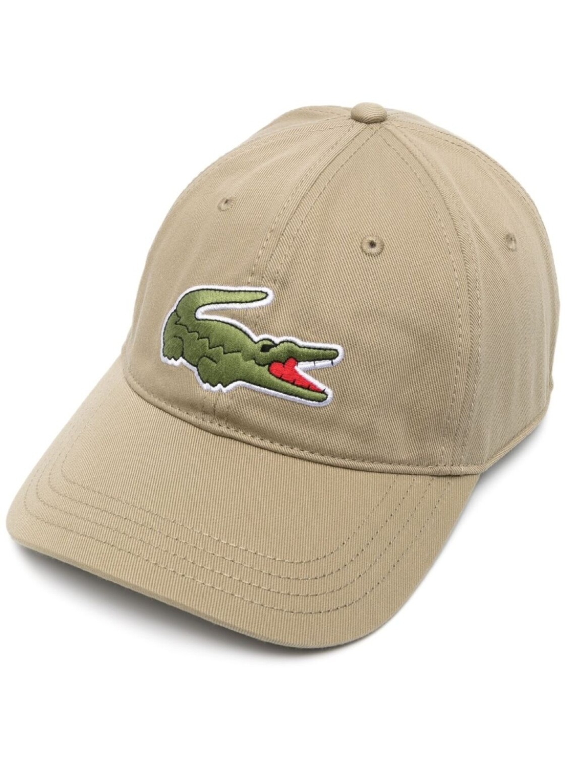 

Бейсболка с вышитым логотипом Lacoste, бежевый