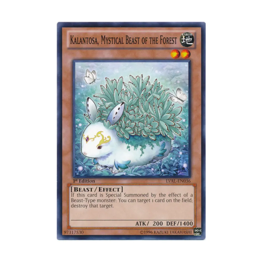 

CCG Калантоса — мистический лесной зверь (обычный), Yu-Gi-Oh - Legacy of the Valiant - Singles