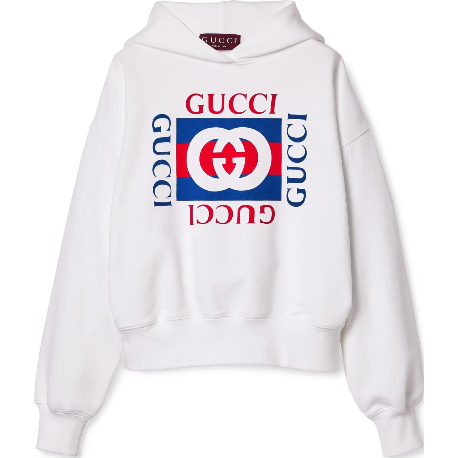 

Толстовка женская Gucci с логотипом, белый