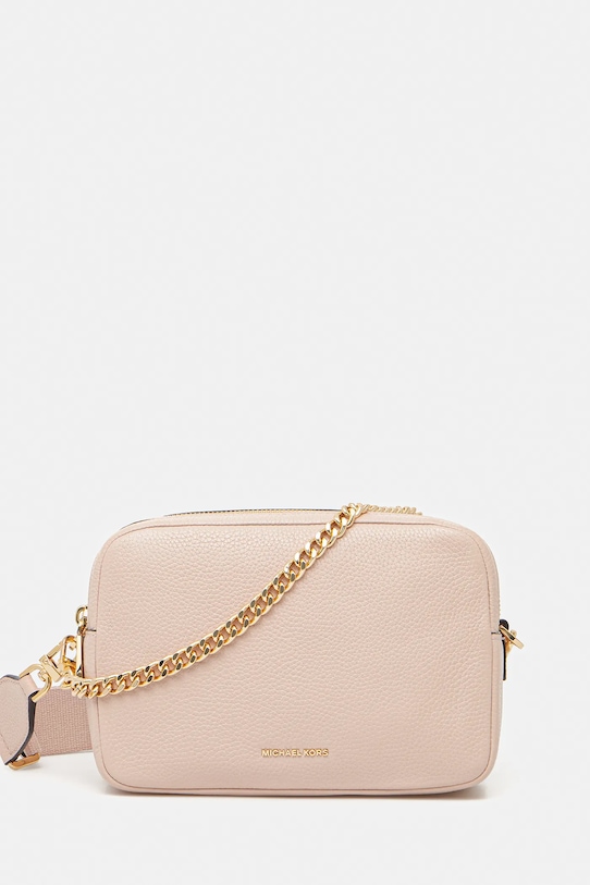 

Кожаная сумка Michael Michael Kors, бежевый
