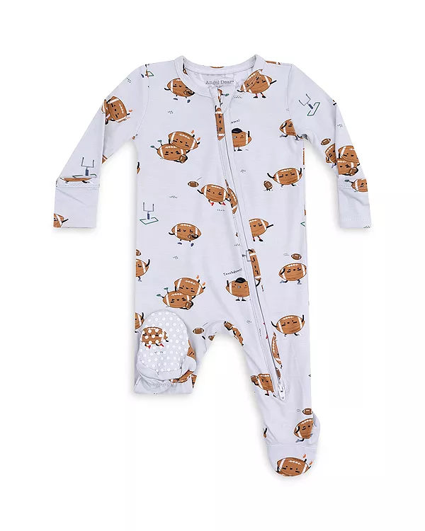 

Девочки играют в футбол в комбинезоне с застежкой-молнией - детский Angel Dear, серый