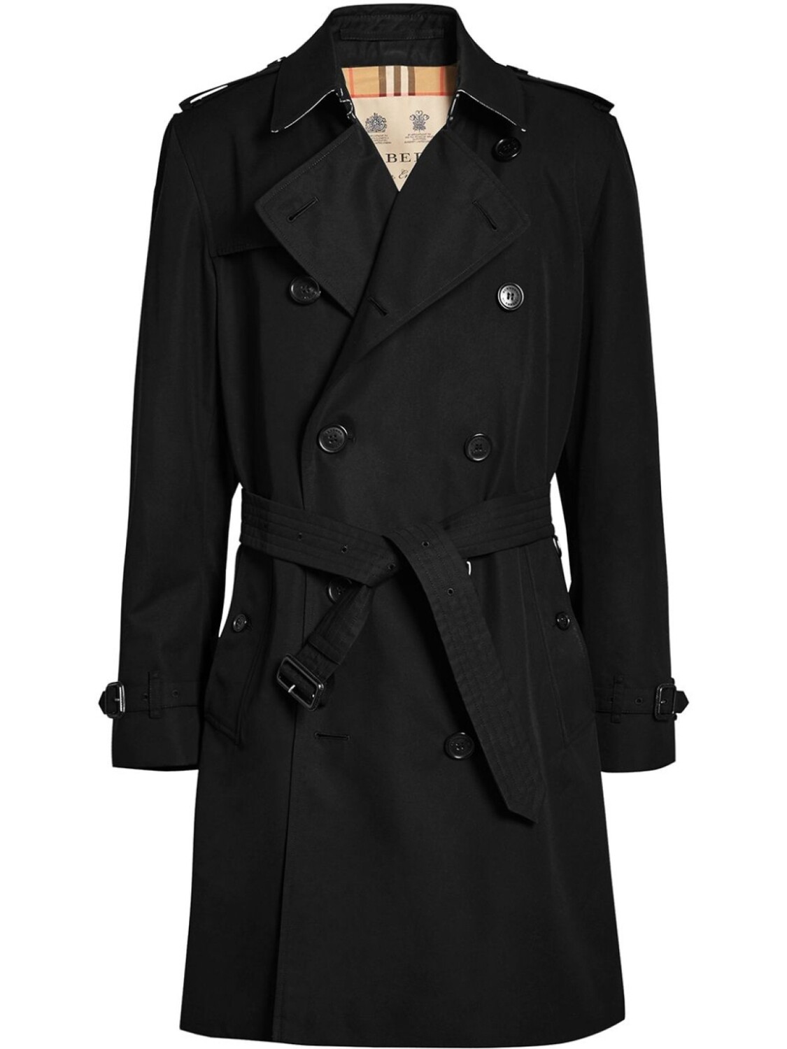 

Burberry тренч Kensington Heritage, черный