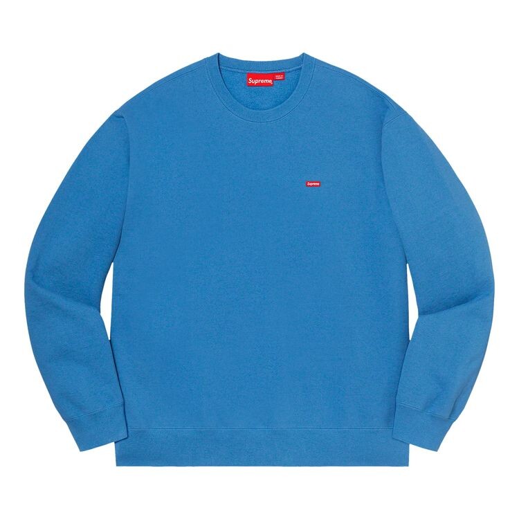 

Толстовка Supreme Small Box Crewneck Pale Royal, синий