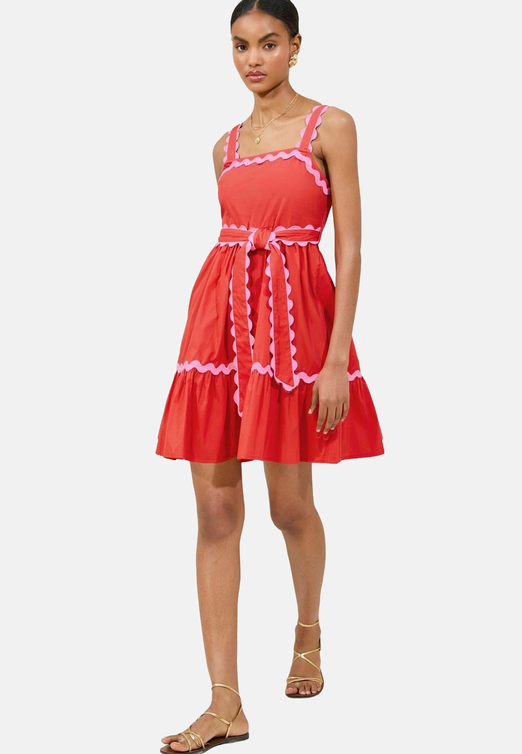 

Повседневное платье REGULAR FIT - RIC RAC TRIM CAMI MINI Lipsy, красный