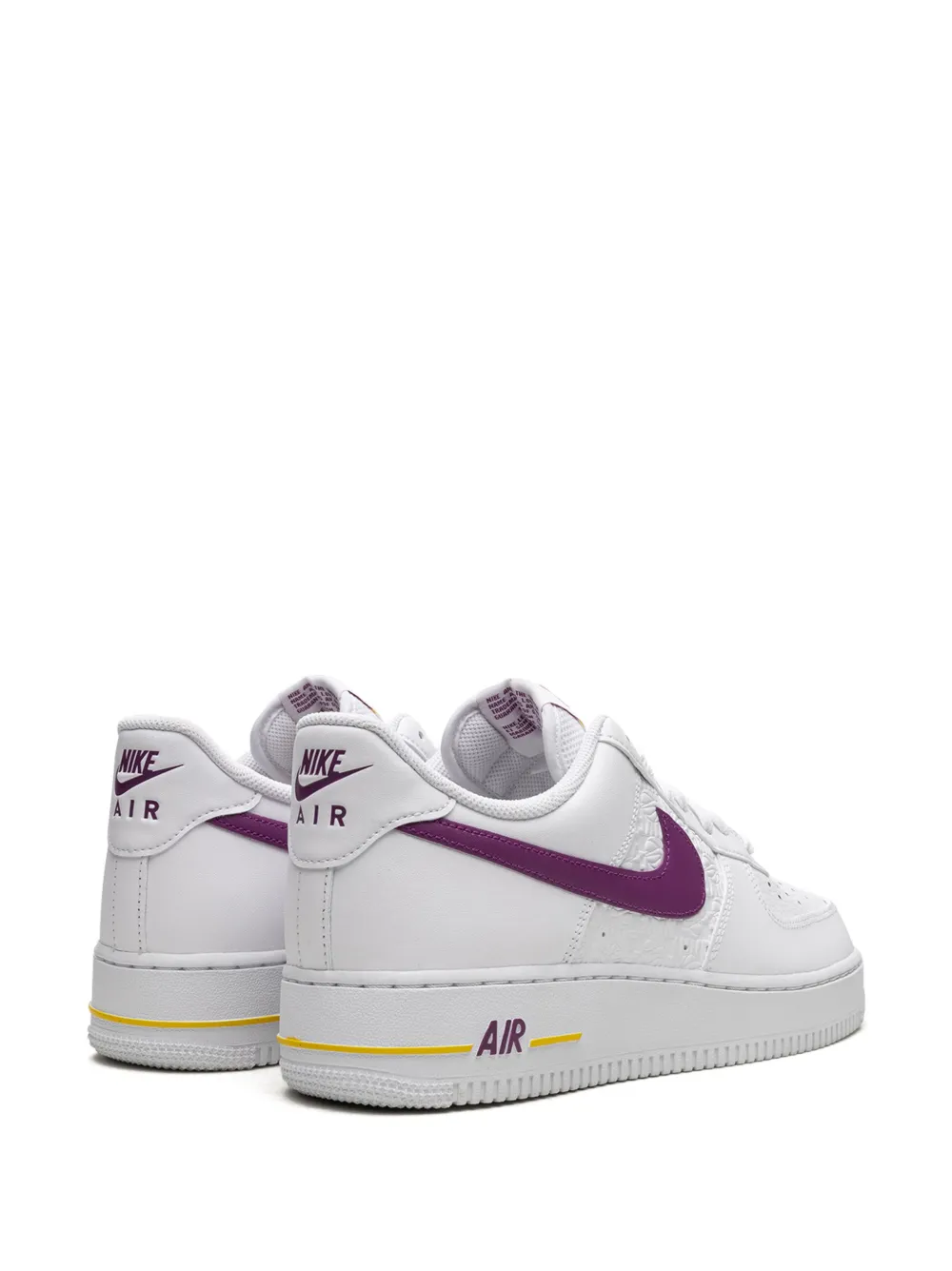 Кроссовки Air Force 1 Low EMB Bold Berry Lakers Nike, белый — фото 3