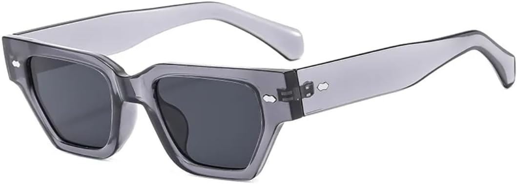 

Солнцезащитные очки с защитой UV400 | «Кошачий глаз» с заклепками, черно-желтые | для женщин и мужчин, для занятий спортом на открытом воздухе и вождения DSVIGF, Gray Gray