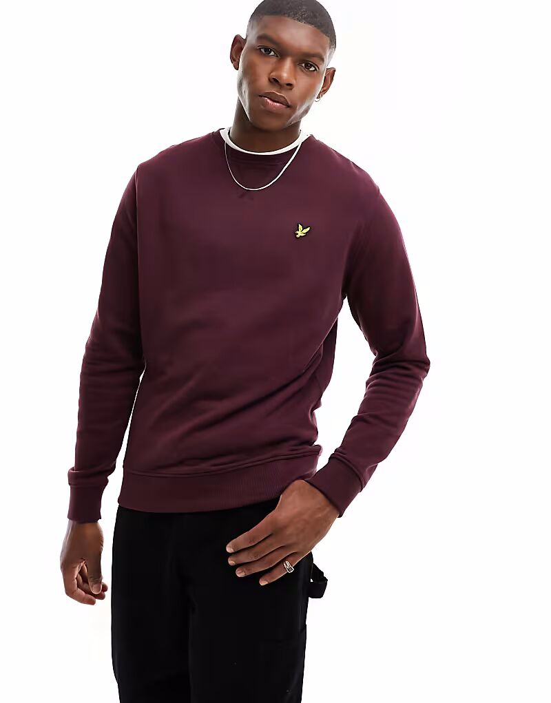 

Толстовка Lyle & Scott с круглым вырезом в бордовом цвете Lyle & Scott Vintage