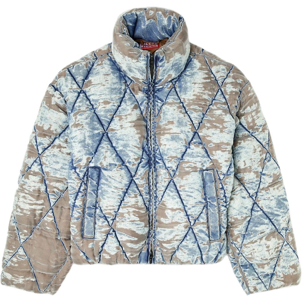 

DIESEL Стёганая куртка из выцветшего денима, Multicolor