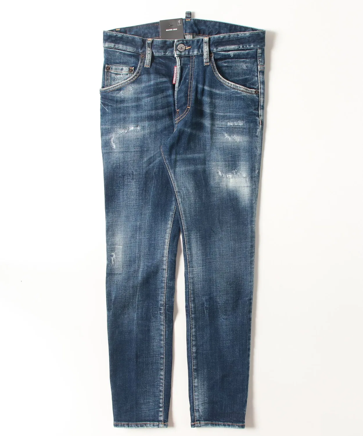 Джинсы скинни Skater Jean Dark Moody Blues Wash, темно-синий