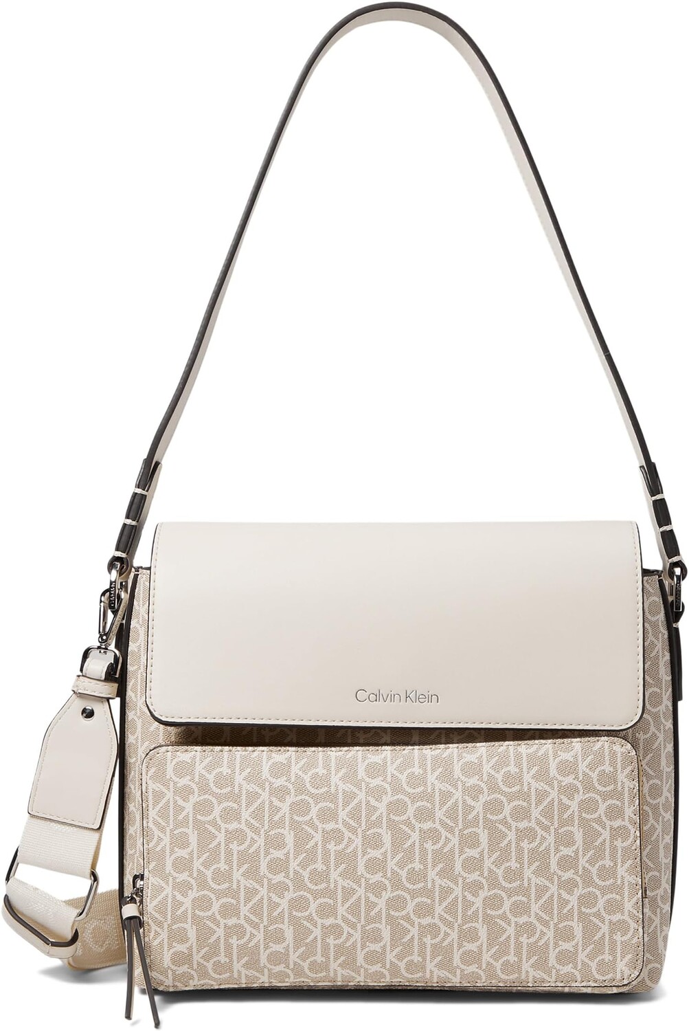 

Сумка через плечо Calvin Klein Zenya Signature Shoulder Bag, цвет Khaki/Vanilla/White, Белый, Сумка через плечо Calvin Klein Zenya Signature Shoulder Bag, цвет Khaki/Vanilla/White