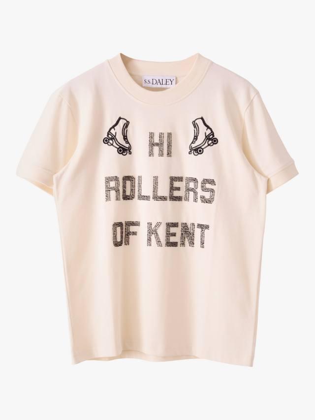 

Hi Rollers хлопковая футболка с коротким рукавом Regular Fit S.S.DALEY, Ecru