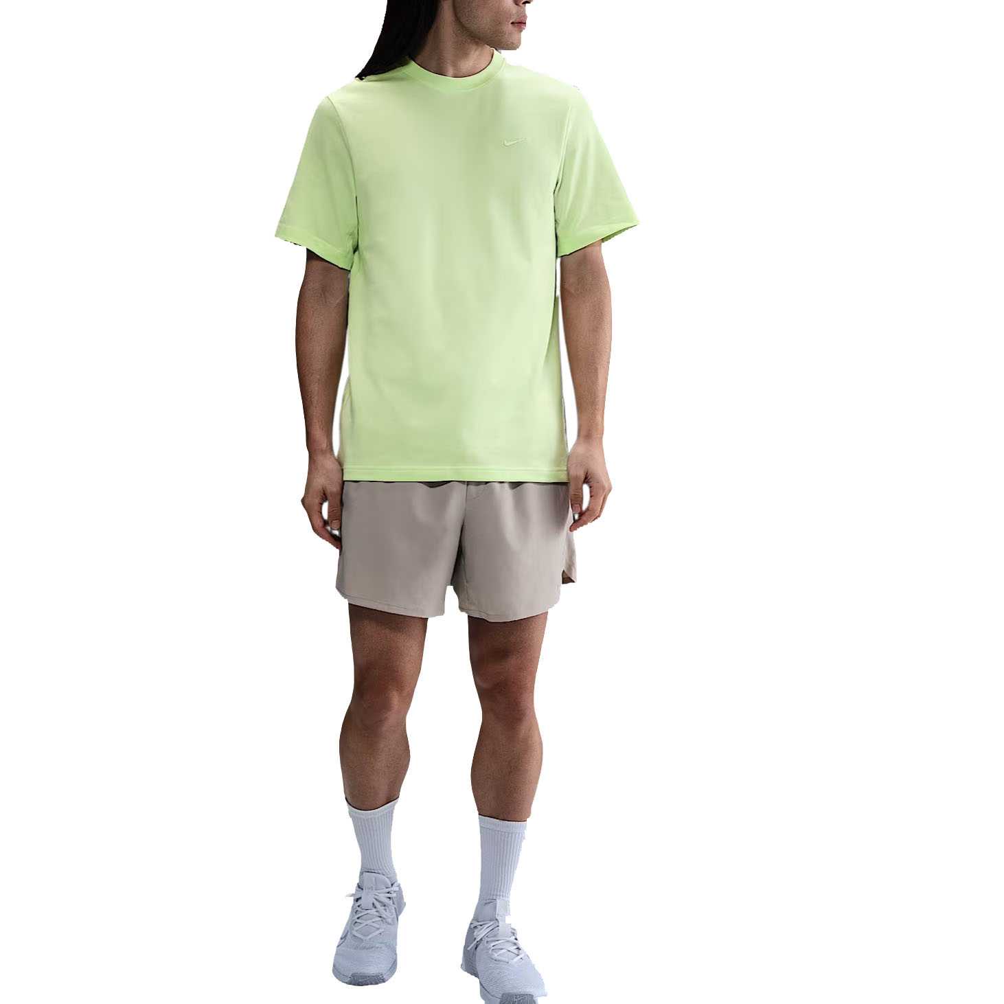 Футболка Dri FIT Primary SS25 мужская светло-лимонная Nike, Light Lime — фото 4