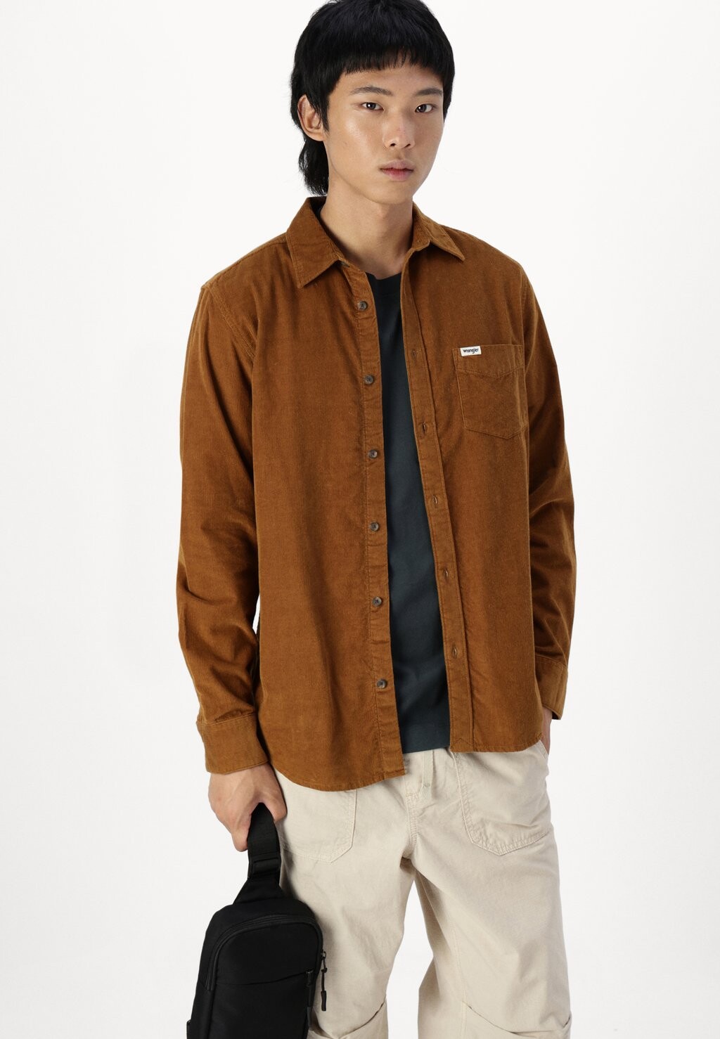 

Рубашка 1 PKT CORDUROY SHIRT Wrangler, коричневый